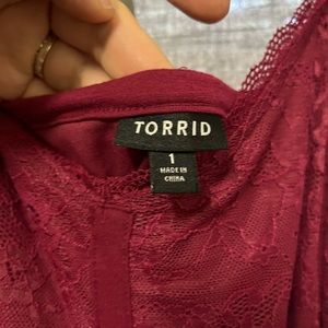 Torrid Lace Cami Mini Dress